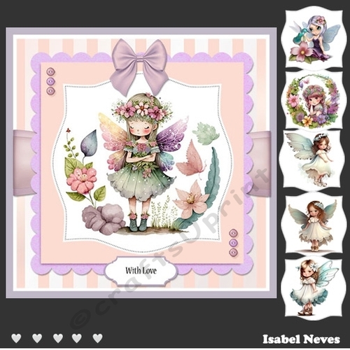 Fabulous Fairies Six Card Set