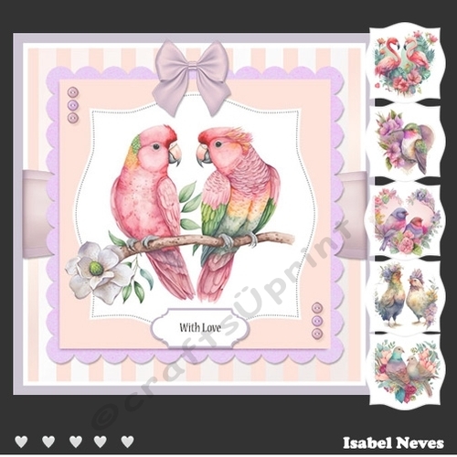 Birds Of A Feather Six Card Topper Set