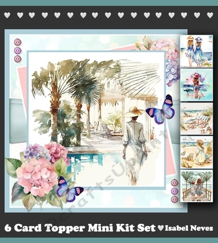 Summertime Sweetness 6 Card Topper Set