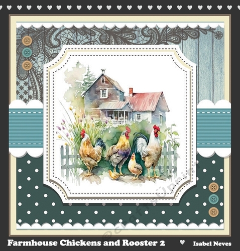 Farmhouse Chickens and Rooster 2