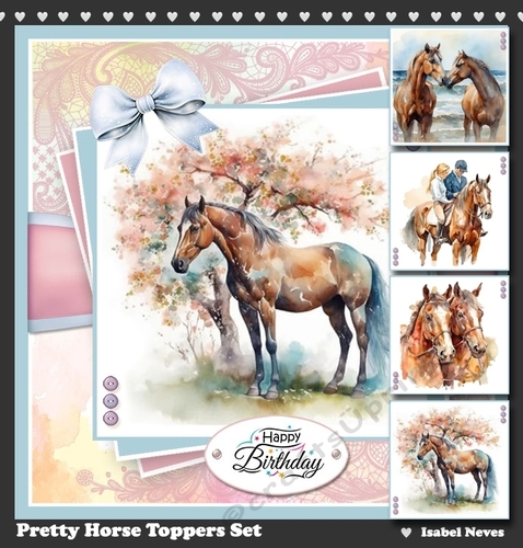 Pretty Horse Toppers Set