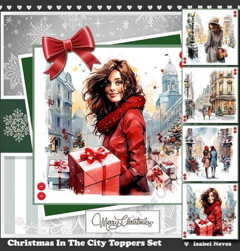 Christmas In The City Toppers Set