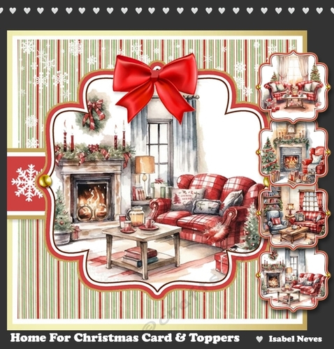 Home For Christmas Toppers Set