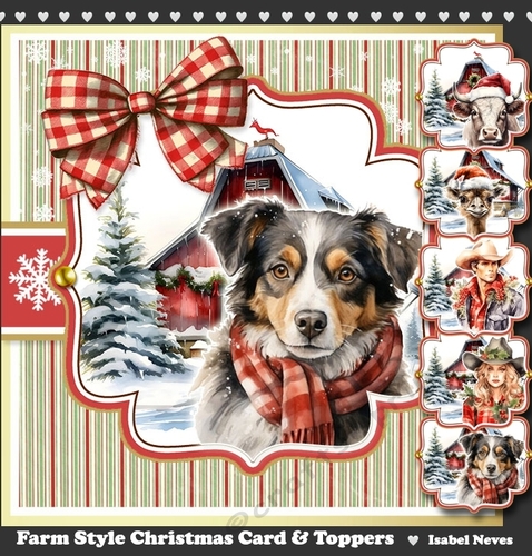 Farm Style Christmas Toppers Set