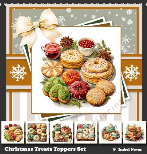 Christmas Treats Toppers Set
