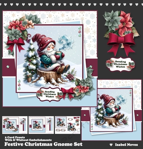Festive Christmas Gnome Set