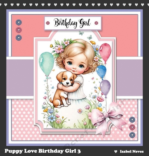 Puppy Love Birthday Girl 3