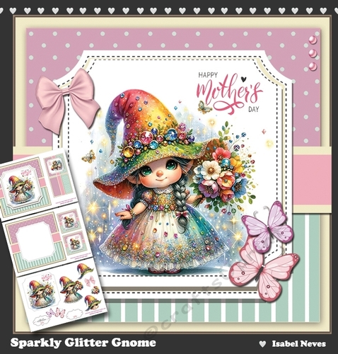 Sparkly Glitter Gnome