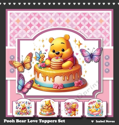 Pooh Bear Love Toppers Set