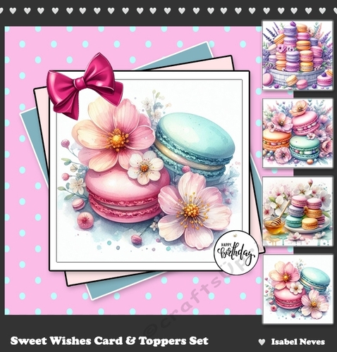 Sweet Wishes Card & Toppers Set