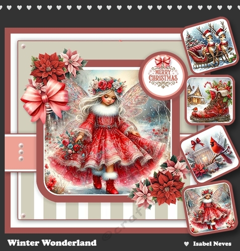 Winter Wonderland Card & Toppers Set