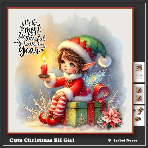 Cute Christmas Elf Girl