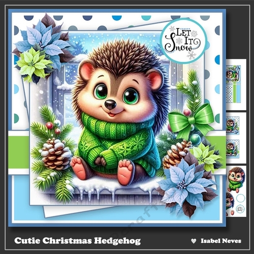 Cutie Christmas Hedgehog