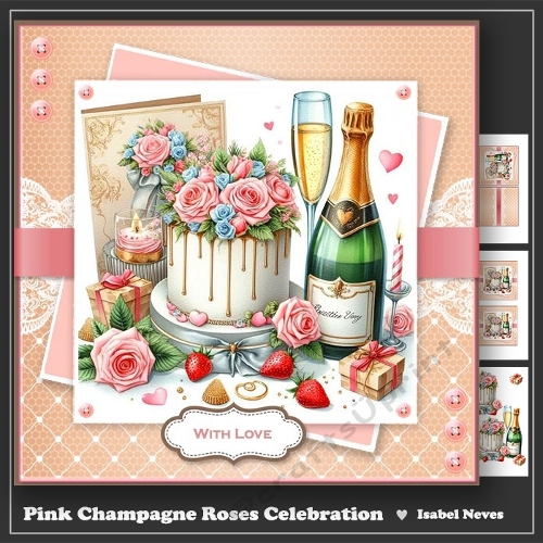 Pink Champagne Roses Celebration