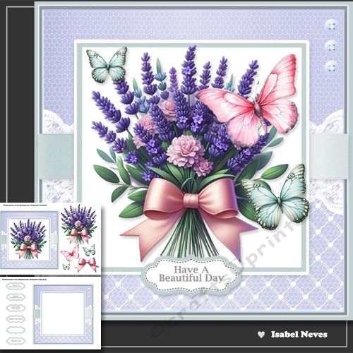 Lovely Lavender Butterfly Bouquet