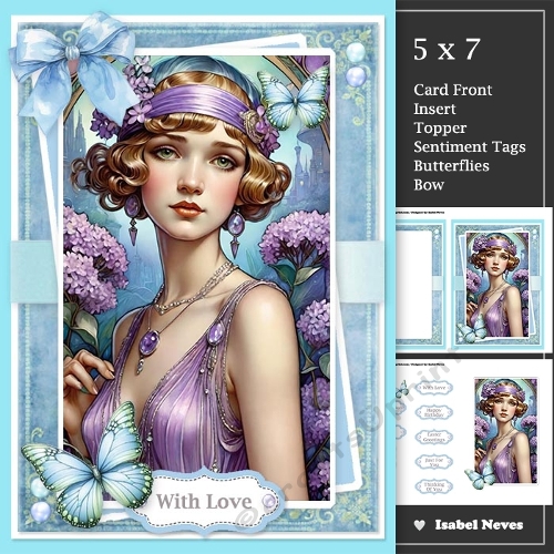 Art Deco Spring Lady 2 ~ Lilac