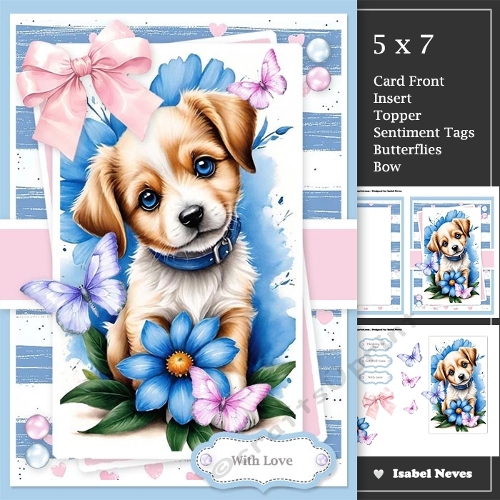 Blue Eyed Spring Puppy Love