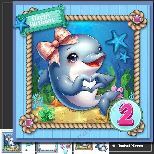 Little Dolphin Under The Sea Birthday 1 to 6