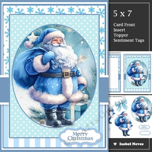 Blue Santa