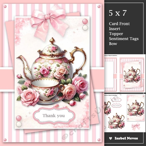 Pretty In Pink Floral Tea Cup
