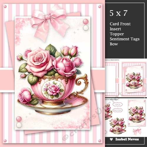 Pretty In Pink Floral Tea Cup 2