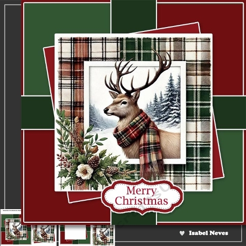 Male Christmas Wishes ~ 6x6 ~ 2
