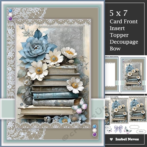 Books, Butterflies And Flowers 4