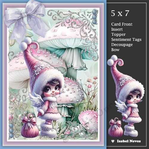 Winter Mushroom Fairy Gnome