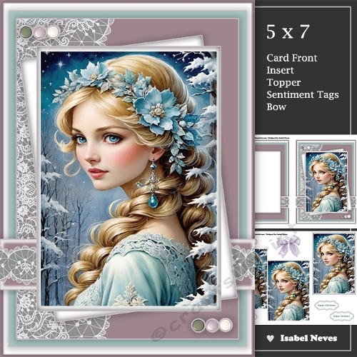 Winter Lovely Flower Lady