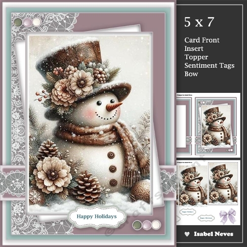 Floral Snowman