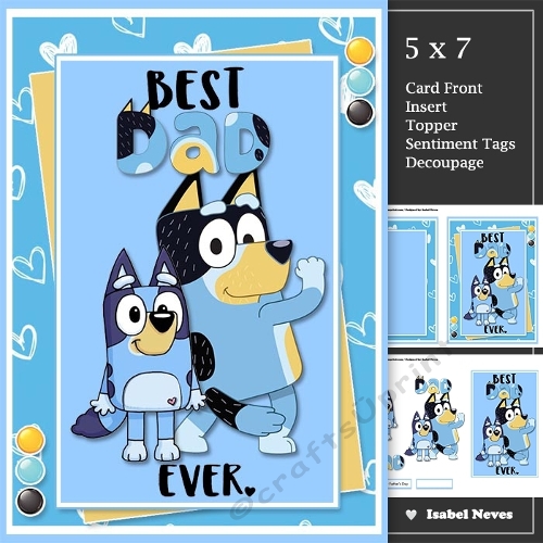 Bluey Best Dad Ever Fathers Day