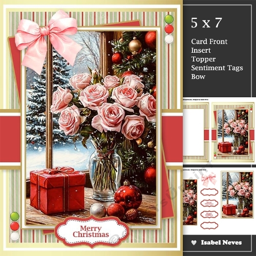 Christmas Window Floral Vase