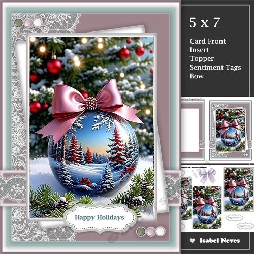Winter Scene Beautiful Bauble 4