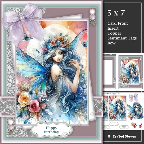 Lovely Blue Fairy Wishes