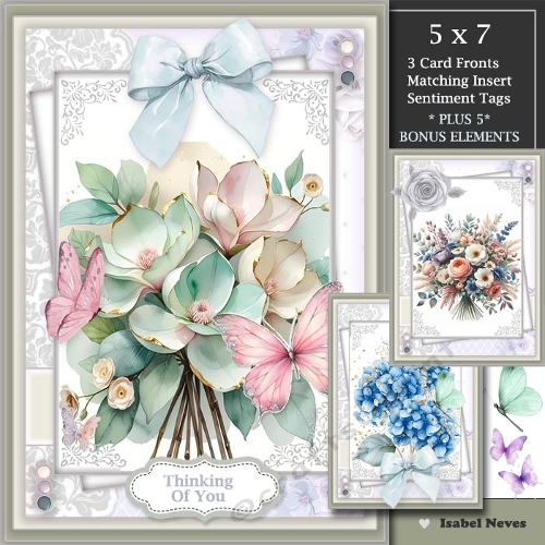  Set of 3 ~  Spring Wild Flowers