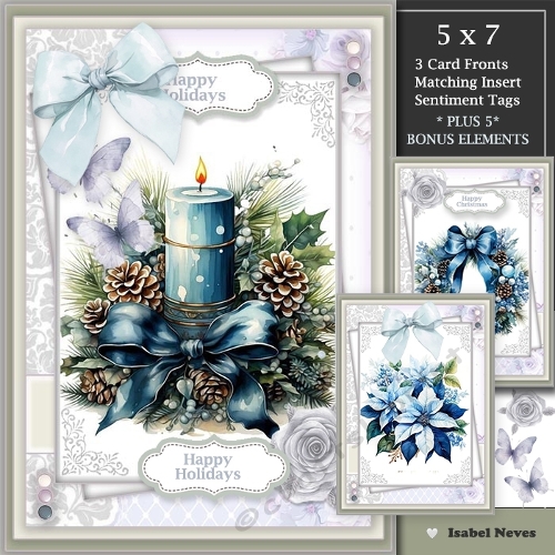 Set Of 3 ~ Winter And Christmas Greetings 2