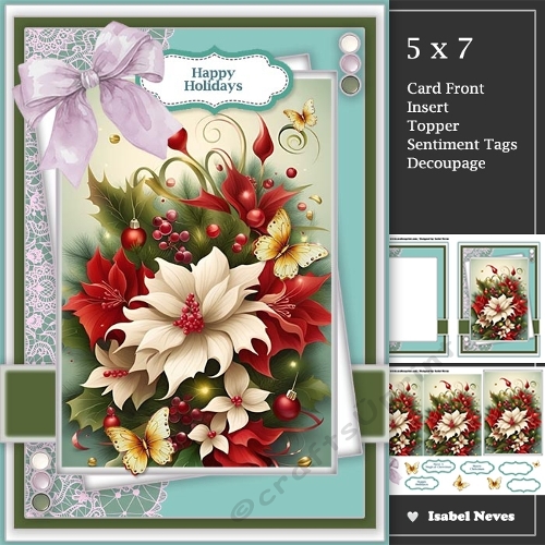 Lovely Christmas Holiday Floral Bouquet