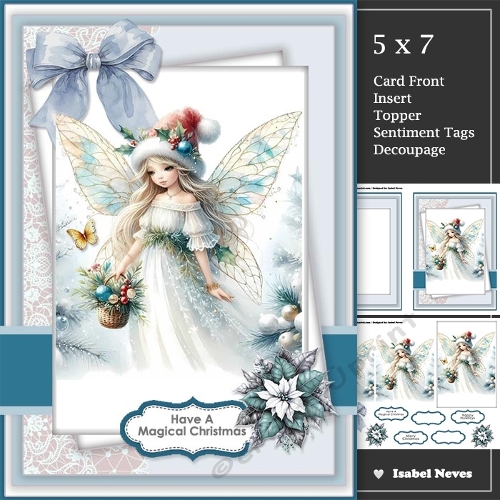 Lovely Magical Christmas Fairy ~ Blue
