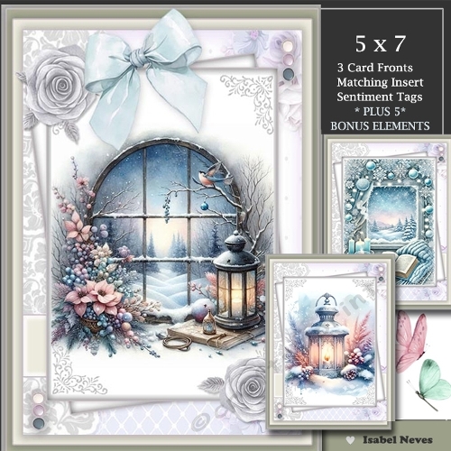 cup1384432_2073 - Buy 1 Get 2 FREE - Christmas Lantern Window Scene Mini Kit