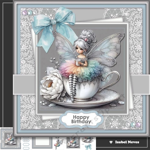 7x7 Teacup Flower Fairy