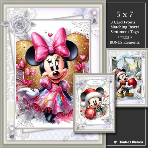  Set of 3 ~ Mickey and Minnie
