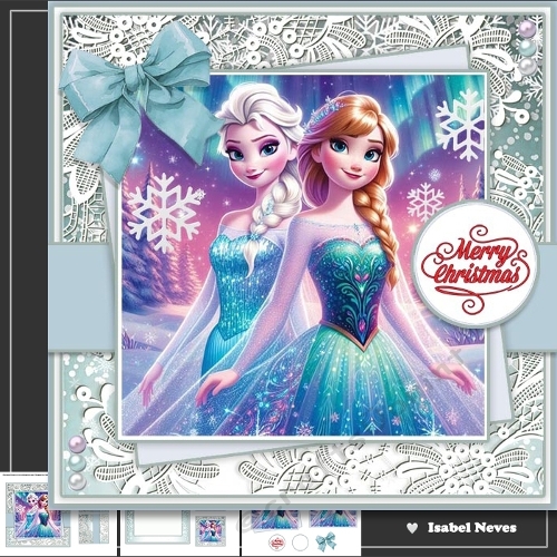 6x6 Princess Elsa And Anna Magical Christmas Wishes