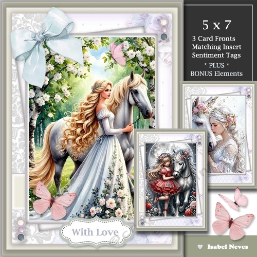  Set of 3 ~ Lovely Lady Lace Blooms 3