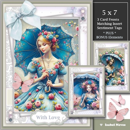  Set of 3 ~ Lovely Lady Lace Blooms