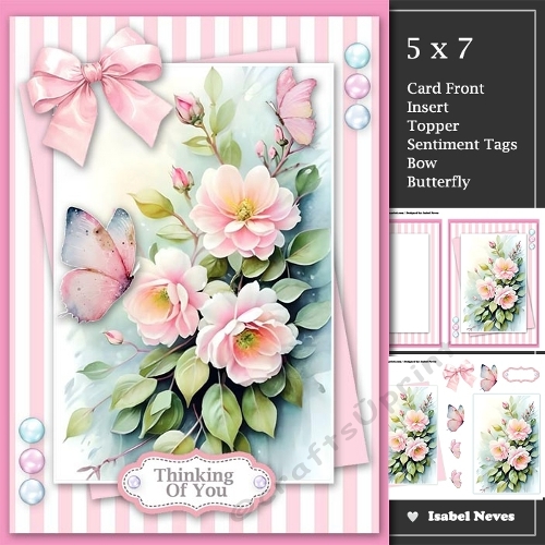 Pretty In Pink Butterfly Flower Bouquet