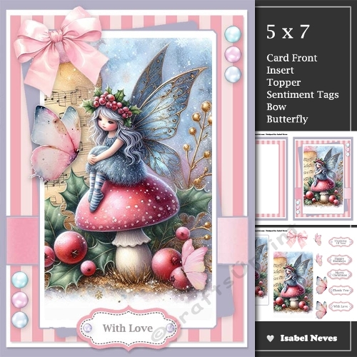 Christmas Carol Butterfly Fairy