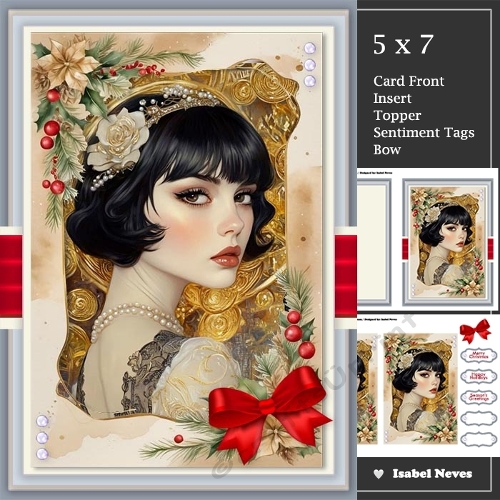 Flapper Girl Christmas Greetings 2