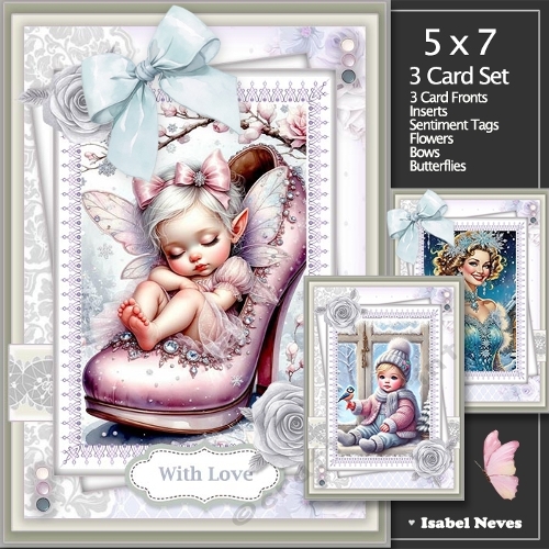 Set Of 3 ~ Lovely Winter Greetings