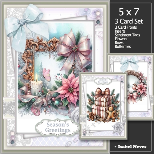Set Of 3 ~ Beautiful Christmas Wishes