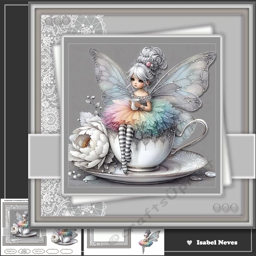6x6 Teacup Flower Fairy